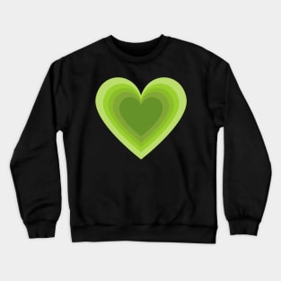 Sage green heart Crewneck Sweatshirt